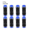 thumbnail image 3 of 8 piezas de conectores de empuje de 4mm o 5/32" conectores de tubo recto azules, 3 of 3