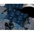 thumbnail image 3 of Black Panther 4-Piece King of Wakanda Childs Grey Microfiber Bed-in-a-Bag, Twin, 3 of 6