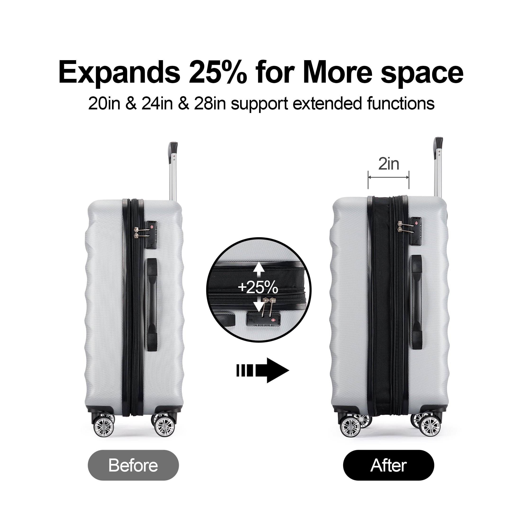 GinzaTravel Hardside Spinner%カラシオン%耐擦傷性%カラシオン%車輪付きスーツケース (2個セット%カラシオン%黄) GinzaTravel Hardside Spinner%カラシオン%耐擦傷性%カラシオン%車輪