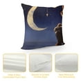 thumbnail image 4 of MLJA Throw Pillows Covers Glowing Crescent Moon Agaginst Evevning Sky with Reflecting in Modern Farmhouse Home Decor for Sofa Living Room, 4 of 5
