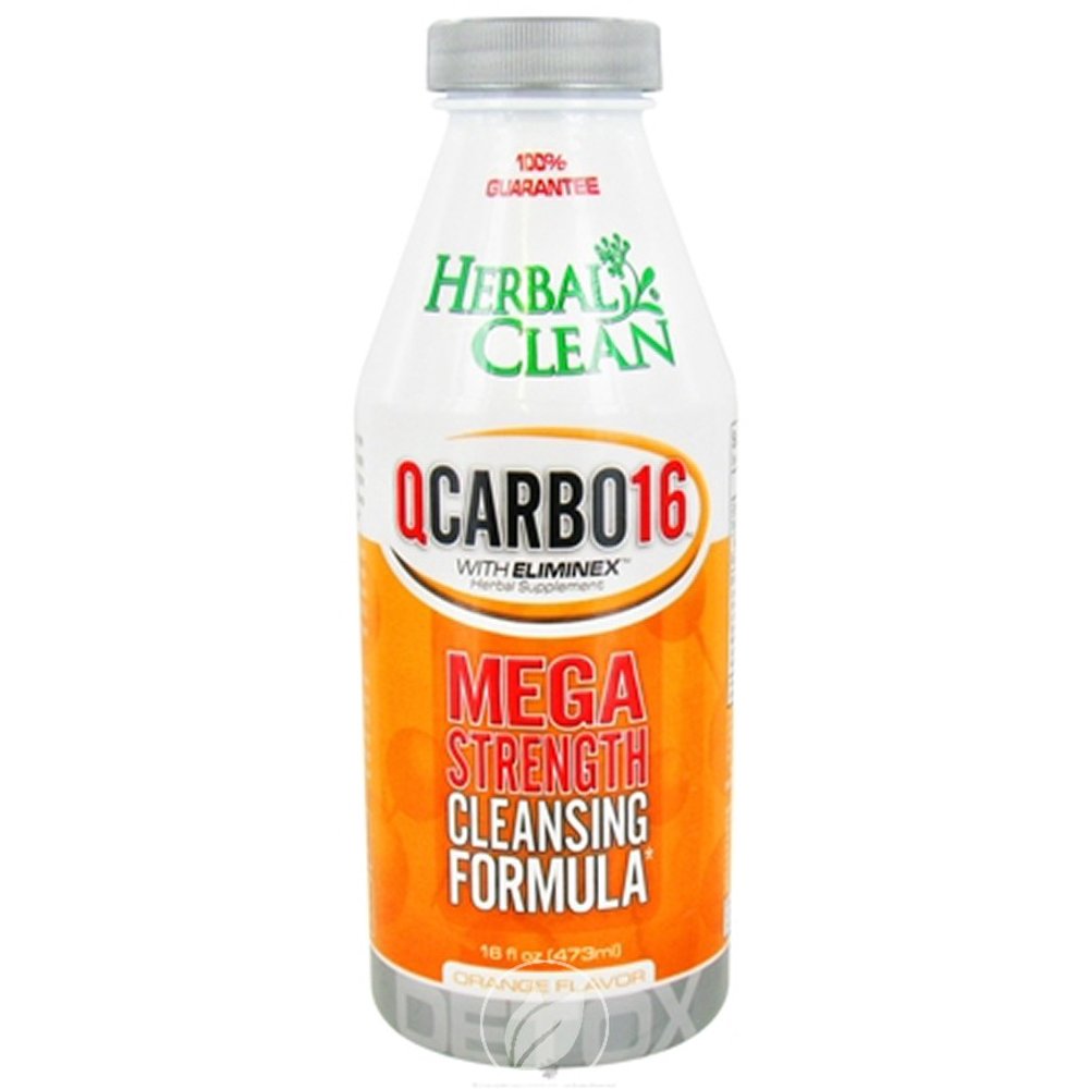 Herbal Clean Detox Q Carbo Liquid Orange 16 Ounce, Pack of 2 Walmart