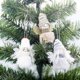 thumbnail image 4 of 6 uds decoraciones para árboles de Navidad adornos colgantes de Ángel de peluche, colgante de punto colgante decoración de fiesta en casa colgante, navidad, 4 of 5