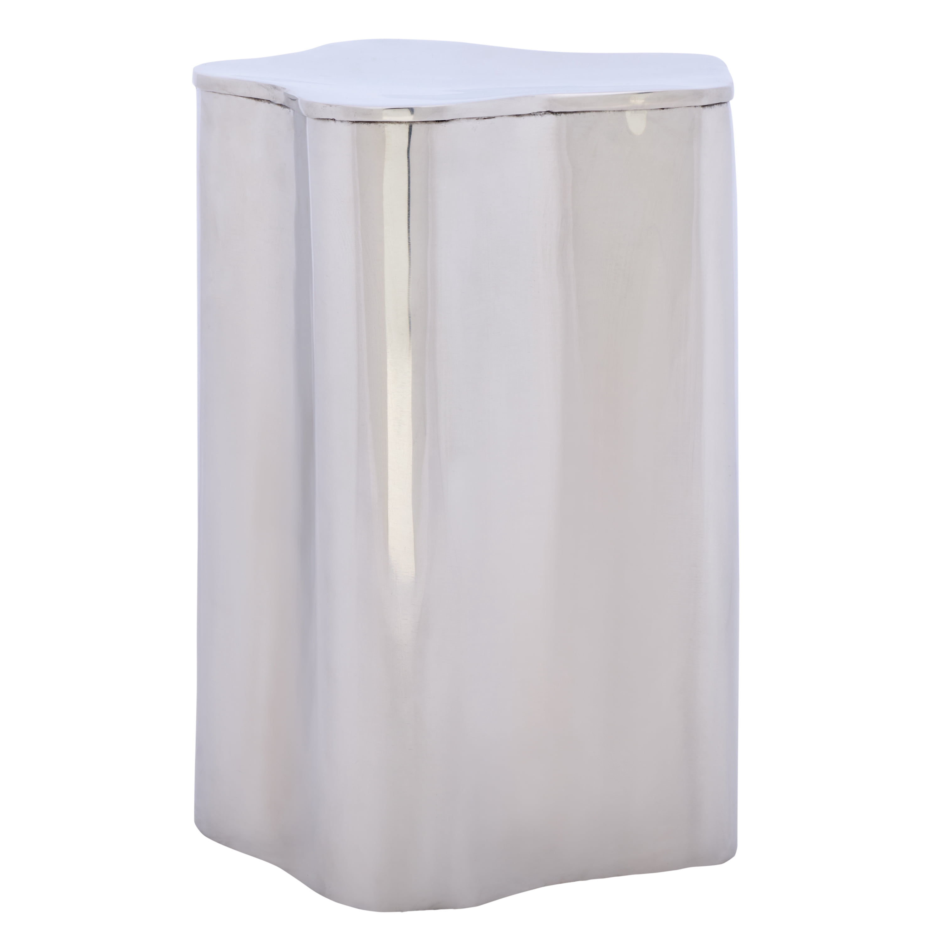 Safavieh Tonnie Modern Metal Curved End Table, Silver