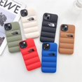 thumbnail image 2 of Lujo la cara norte 3D abajo chaqueta de la caja del teléfono para el iPhone 11 12 13 Pro Max a prueba de golpes de silicona suave cubierta de la caja de protección de la Cámara HEL4, 2 of 4