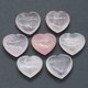 thumbnail image 1 of Estatua de corazón de piedra Natural para decoración de habitación, piedras preciosas de cuarzo rosa, amatista, Mineral, Yoga, cristales curativos, adorno de piedra, 2 uds., 1 of 4
