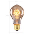 thumbnail image 3 of Luz LED 220V-240V Edison Bombilla E27 Lámpara Retro Bombilla Vintage Incande Navidad AHeartcove LED221201-0553JD, 3 of 3