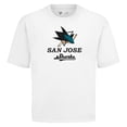 thumbnail image 2 of Men's Levelwear  White San Jose Sharks Team Surge Luxe Signature Knit T-Shirt, 2 of 3