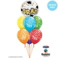 thumbnail image 4 of Qualatex Congrats Grad Stars & Dots Graduation 22" Bubble Balloon, Clear Gold Multi, 4 of 4