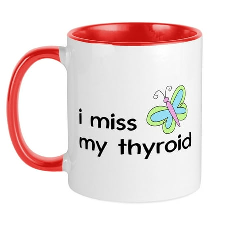 

CafePress - I Miss My Thyroid Mug - Ceramic Coffee Tea Novelty Mug Cup 11 oz