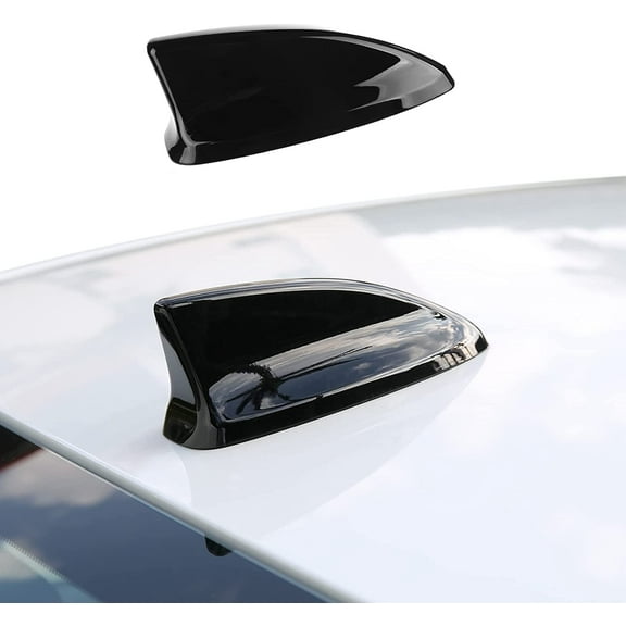 for 11th Gen Civic Compatible with Honda Civic 2025 2024 2023 2022 Accessories Car Shark Fin Antenna Topper Roof Aerial Cover Trim -Glossy Black