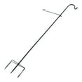 thumbnail image 7 of ELAYARD 1Pc Iron Flagpole Hook Shepherd Garden Yard Hanging Ground Hook Black, 7 of 7