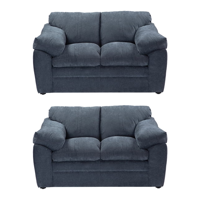 Sala 2-2 TRINITY Aston ( 2 piezas Love Seat ) Azul Para Sala