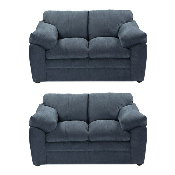Sala 2-2 TRINITY Aston ( 2 piezas Love Seat ) Azul Para Sala
