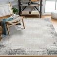 thumbnail image 2 of Grey Abstract Area Rugs for Living Room Washable Rugs Boho Moroccan Area Rug Soft Neutral Geometric Bohemian Carpet Distressed Indoor Rug for Bedroom Dining Room Office Foldable Nonslip Rug, 2 of 9