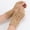 Beige, variant on Yoyauz Fingerless Thumb Hole Gloves Winter Knitted Arm Warm Gloves