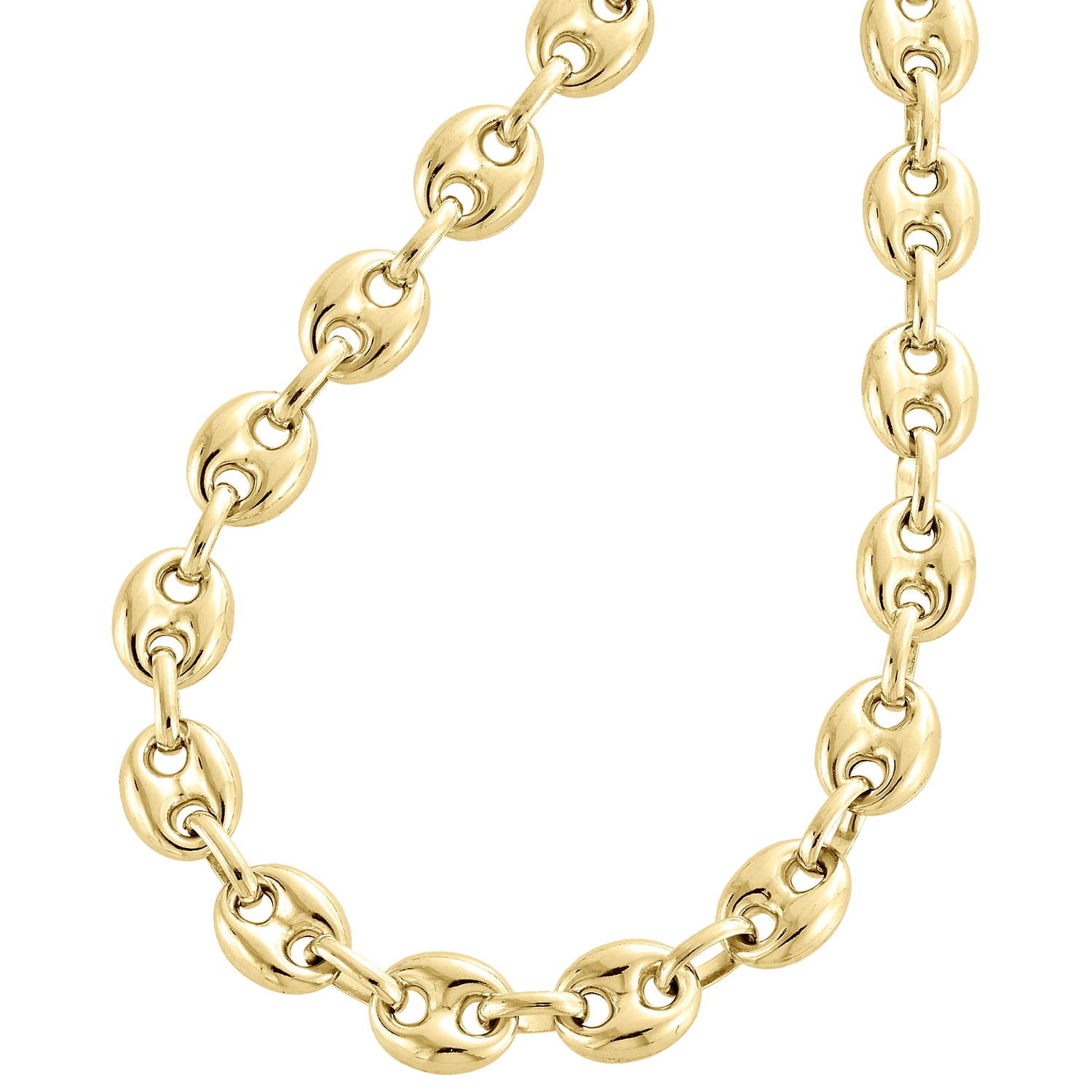 Real 10K Yellow Gold 3D Hollow Puff 