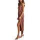 thumbnail image 3 of TRKIYQC vestidos de mujer casuales verano elegante vestido de graduación, falda larga de un hombro de Color sólido, vestido plisado Irregular TRKIYQC casual, 3 of 6