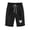Black, variant on Solid Straight Leg Bermuda Shorts for Women Knee Length Cotton Elastic Waist Casual Heart Printed Loungewear Short with Pockets