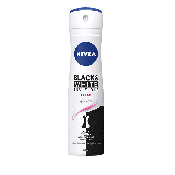 Schadelijk In het algemeen Vul in Nivea Invisible Black And White Clear Quick Dry Deodorant 150ml -  Walmart.com