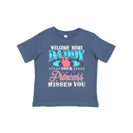 

Inktastic Military Daughter Welcome Home Daddy Gift Toddler Toddler Girl T-Shirt