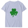 thumbnail image 4 of LSLJS Women's Casual T-shirt Imprimé Arbre de Noël à Manches Courtes Col Rond, 4 of 4