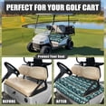 thumbnail image 4 of Whosucclay Geometric Pattern Design Breathable Cover, 4 Storage Pockets Anti-Scratch Towel Quilted Protective Cover for Club Car Yamaha EZGO, 52.36"x 32.28", 4 of 7