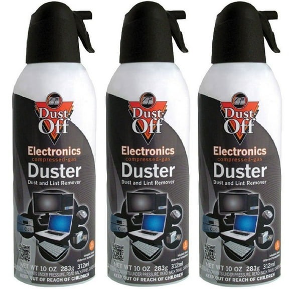1Pack Dust-Off Disposable Compressed Air Duster, 10 oz Can, 3/Pack (DPSXL3)