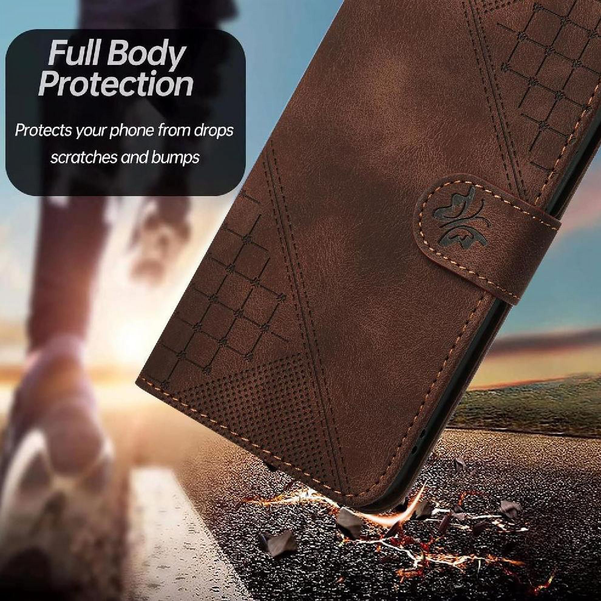 Flip Case for Samsung Galaxy S25 Fe with Detachable Hand Strap High Quality Leather Phone Case Embossed Butterfly and Credit Card Slot