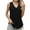 Black-01, variant on HADST Women's Casual V-Neck Sleeveless Tank Tops Summer Pleated Shirts, Comfortable & Trendy Sizes S-XXL