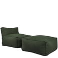 thumbnail image 1 of Sillon Puff con Taburete Ferrara Verde Kessa Muebles, 1 of 5