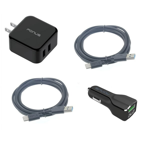 USB Cable Fast Home Car Charger for Moto G Stylus 5G (2022) Phone - Type-C 6ft Long Travel Power G1R Compatible With Motorola Moto G Stylus 5G (2022)