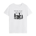 thumbnail image 1 of Camiseta de manga corta para mujer, camiseta de recuerdo con cuello redondo para viaje, uso diario, oficina M, 1 of 7