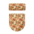 thumbnail image 2 of HELLHERO Pumpkin Green Maple Leaf Stylish Toilet Seat Cover Elastic Edge Polyester Fabric, Soft, Stretch 17"x21", 2 of 7