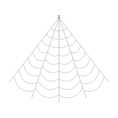 

Clearance! home essentials Halloween decoration 5m spider triangle web WH1 1x decorative spider triangular web 5x wooden stakes 1x hook Clearance sale!