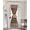Brown, variant on Farmhouse Haze Blue Brown Blackout Curtains, French Door Curtains for Door Window, Vintage Wooden Striped Privacy Drapery for Patio/Sidelight Doors, 1 Panel with Tieback, 25 x 40 Inches