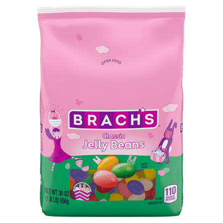 Brach's Classic Jelly Beans, Springtime Easter Candy, Resealable Bag, 30 oz