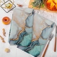 thumbnail image 3 of Blue Teal Marble Kitchen Towels Set of 3, Modern Ink Painting Abstract Soft Microfiber Dish Towels, Absorbent Quick-Dry Washable Dishcloths for Kitchen Cleaning, Drying Dishes, 18x28 Inches, 3 of 9