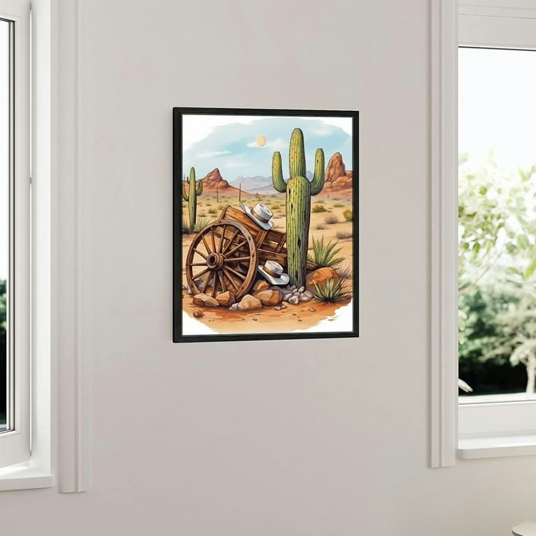 ONETECH Western Cowboy Canvas Wall Art,Watercolor Cowboy Hats Cactus Boho  Wall Art PrintsWestern Landscape Art PrintsWestern Cowboy Nursery Decor,  - Walmart.com