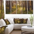thumbnail image 1 of Route à Travers une Épaisse Forêt d'Automne - Art Moderne sur Toile, 1 of 3