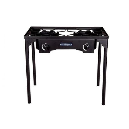 Stansport 2 Burner Cast Iron Stove with Stand