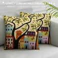 thumbnail image 3 of Nawypu  Yellow Tree of Life Pillow Cover | Karla Gerard Floral Pillows | Floral Couch Cushion | Kids Room Pillowcase | Gold Plant Toss Pillows, 3 of 5