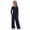 Navy, variant on Ruyang Girls 2 Piece Casual Sets Round Neck Long Sleeve Top and Wide Leg Pants Outfits Solid Color Athletic Jogger Clothest