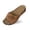 Brown, variant on Slippers for Women,Stylish Opentoe Wedges With Leather Top And Flower Slippers Are Comfortable Shoes With Temperament,Womens Slippers,Yellow,8.5