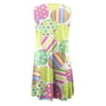 thumbnail image 4 of EGNMCR Women's Dresses Summer Dress Fashion Easter Printed Sleeveless Round Neck Cocktail Dress Prom Dress Beach Dresses Spring/Summer Sale, 4 of 5