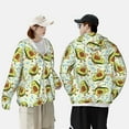 thumbnail image 6 of Kll Avocado Doing Sport Print Men'S Women’s Upf 50+ Sun Protection Outdoor Hoodie Jacket Long Sleeve Fishing Hiking Performance Shirt- Small, 6 of 8