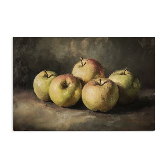 Stupell Industries Transitional Apples in Soft Shadow Canvas Art, 24 x 16, by Petals Prints Design