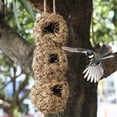 thumbnail image 2 of Casa para colibríes tejida a mano, 12.0 x 4.0 in, exterior de césped, cabaña para pájaros, decoración de jardín, nido de bolsillo para pájaros Audubon Finch Canary, 2 of 5