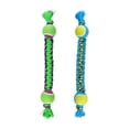 thumbnail image 5 of Rope Dog Toys Bright Neon Color Durable Fun Paracord Play Fetch Interactive Tugs (Set of Both Rope Tugs with Ball), 5 of 12
