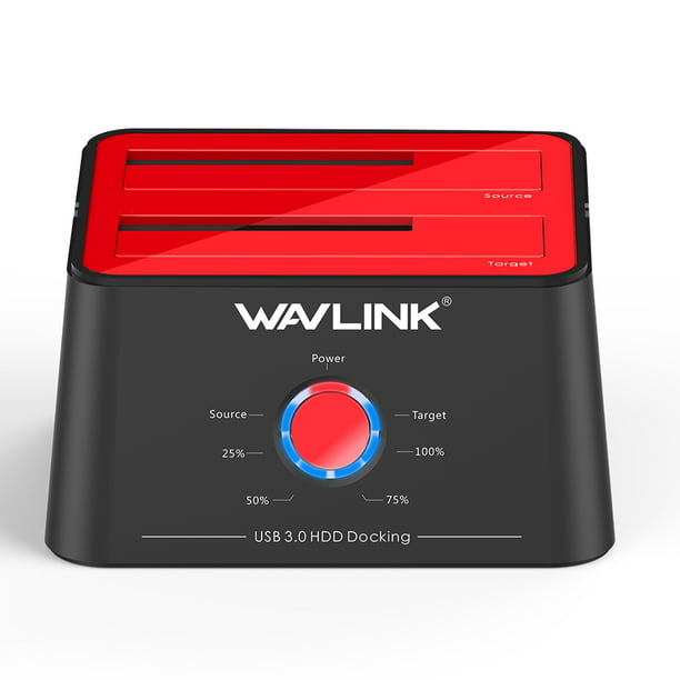 Docking Station USB 3.0 to SATA,Wavlink Bay External Hard Dock with Offline Clone/Backup Function 2.5 / 3.5 Inch HDD SSD SATAⅠ/Ⅱ/Ⅲ Support 2x 8TB and UASP - Walmart.com