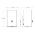thumbnail image 5 of Design House Cline 1 Light White Traditional Dimmable Wall Sconce with Frosted Glass, 5 of 13